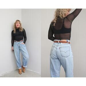 Early 2000's Vintage Levi's 550 Red Tab Y2K Jeans Women's MD LG 33" to 34" Waist